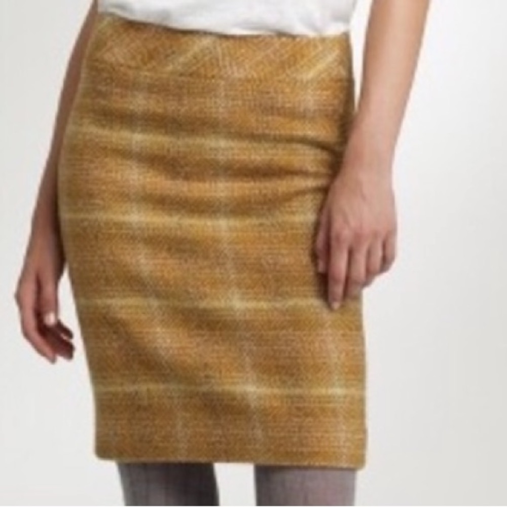 J. Crew #31935 Women's Multi-color Wool Sunnie Pencil Lined Skirt, sz 10